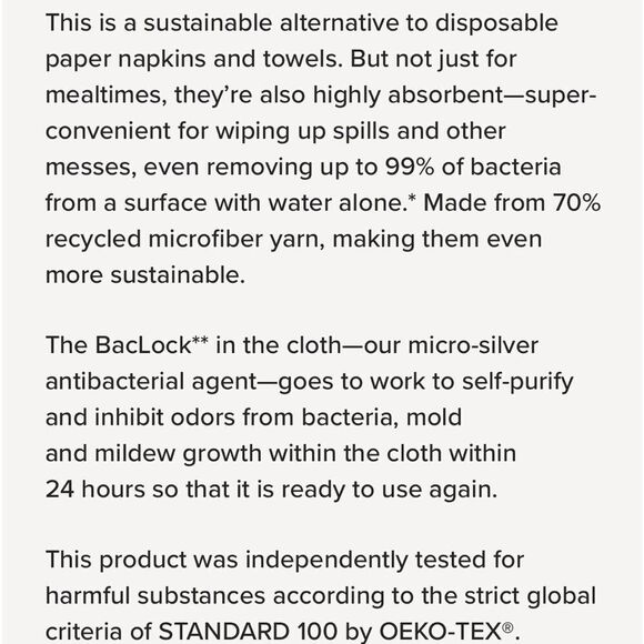 Norwex Counter Cloths Set of 2 Large Teal/Slate Limited Edition NWT - Picture 3 of 8